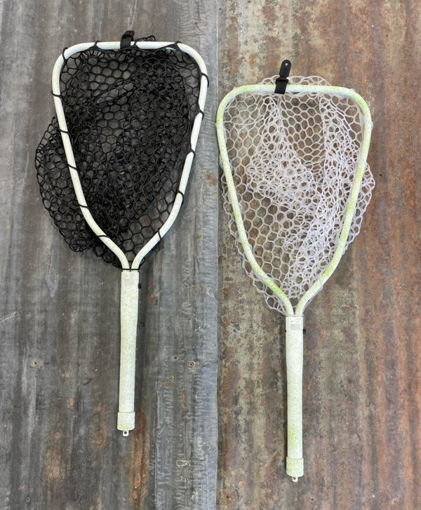 Rising nets with White and Lime Green Splatter